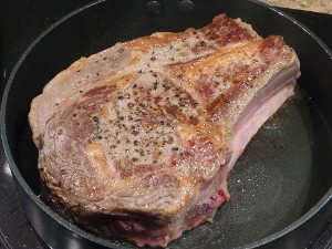Seared steak